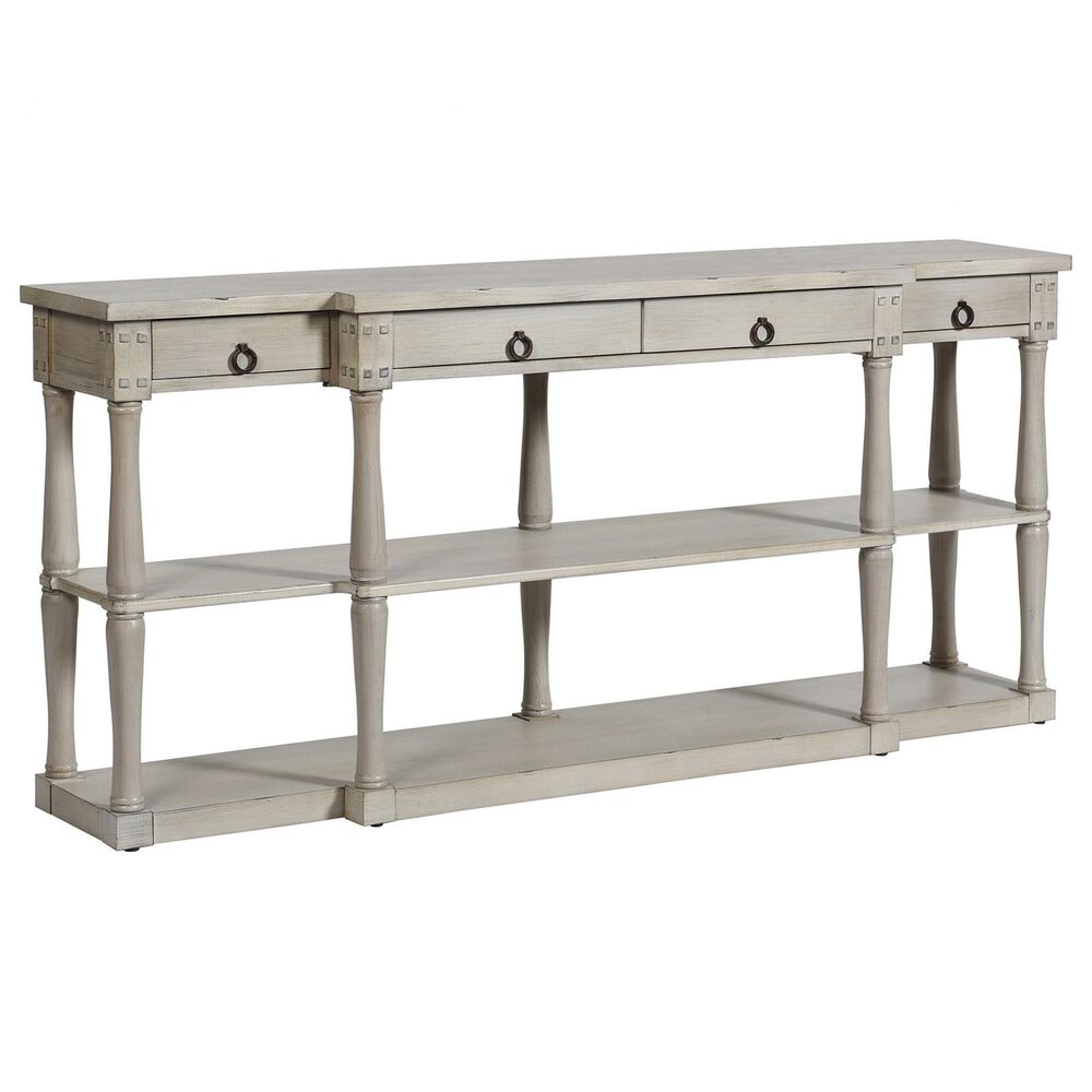 Stylecraft Lamps Inc Wilshire Breakfront Longboard Table in Distressed Light Gray, , large