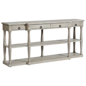 Stylecraft Lamps Inc Wilshire Breakfront Longboard Table in Distressed Light Gray, , large