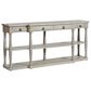 Stylecraft Lamps Inc Wilshire Breakfront Longboard Table in Distressed Light Gray, , large