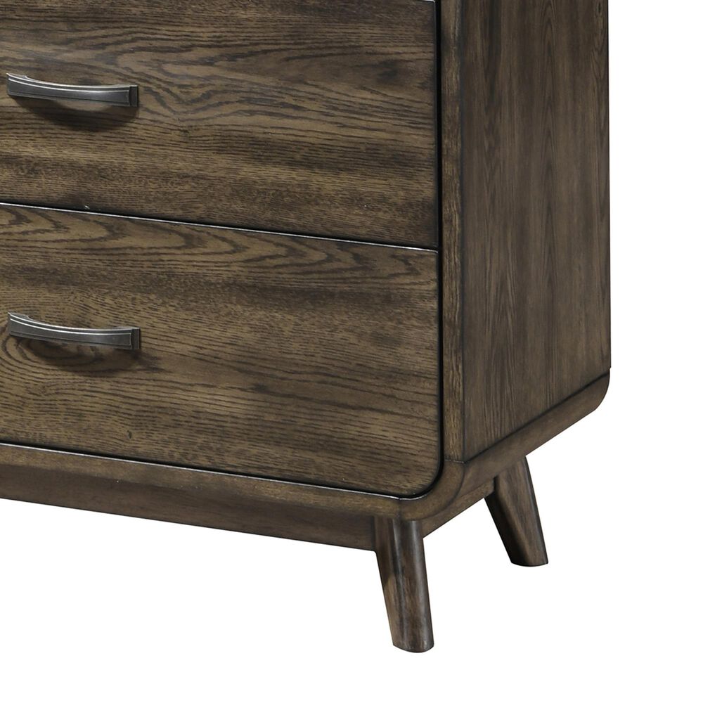 New Heritage Design Rex 8-Drawer Dresser with Mirror in Walnut, , large