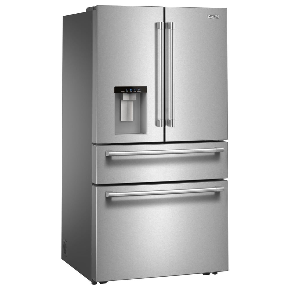 Maytag 29 Cu. Ft. French Door Bottom Mount Refrigerator in Fingerprint-Resistant Stainless, , large