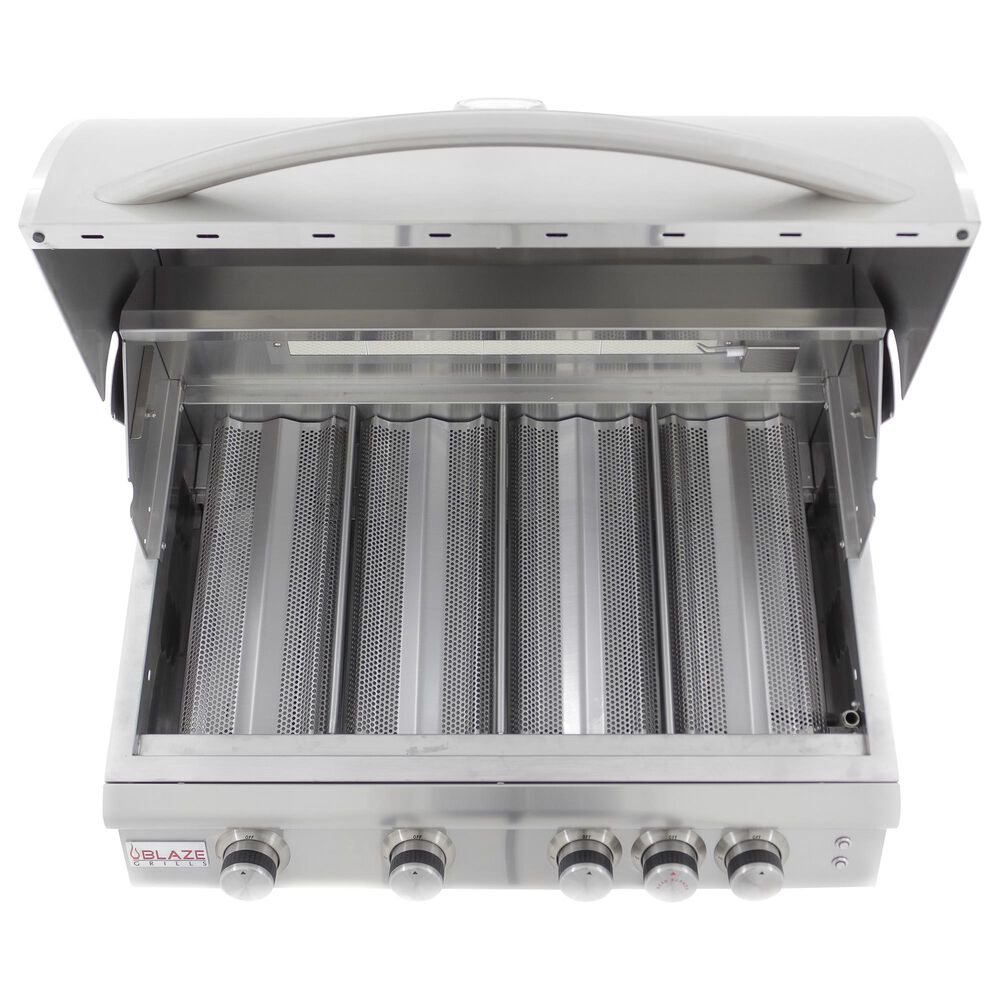 Blaze 32&quot; LTE Liquid Propane Grill with 4-Burner in Stainless Steel, , large