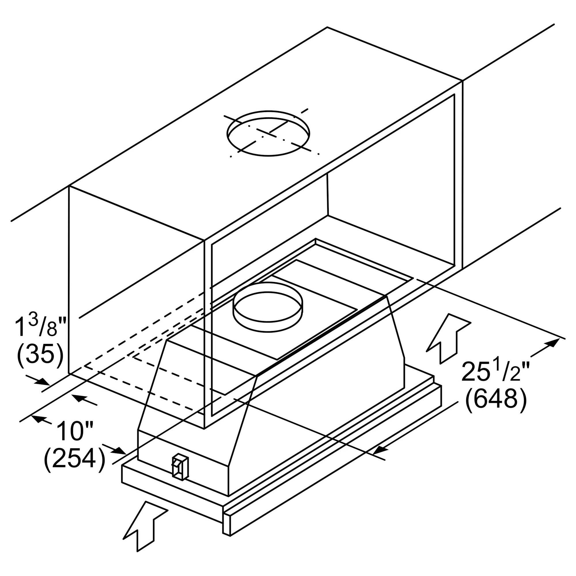 Bosch under cabinet sales range hood
