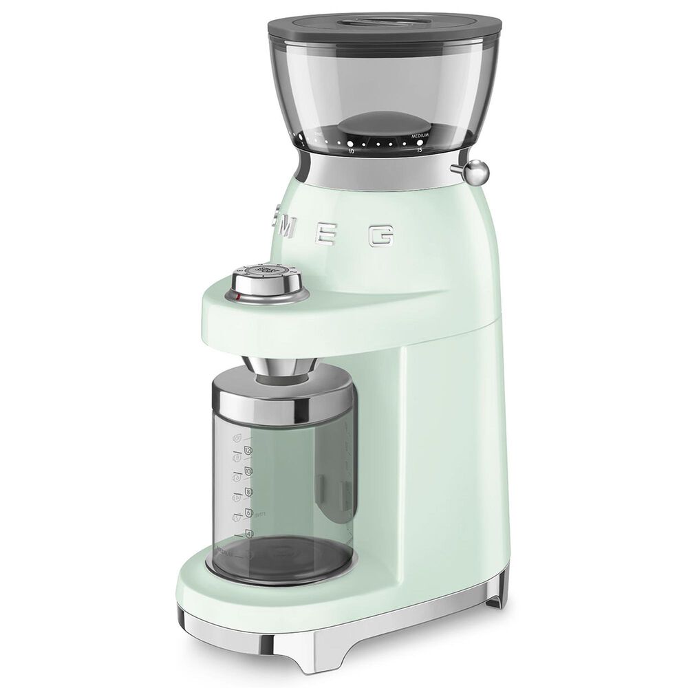 SMEG Conical Burr Coffee Grinder in Pastel Green, , large