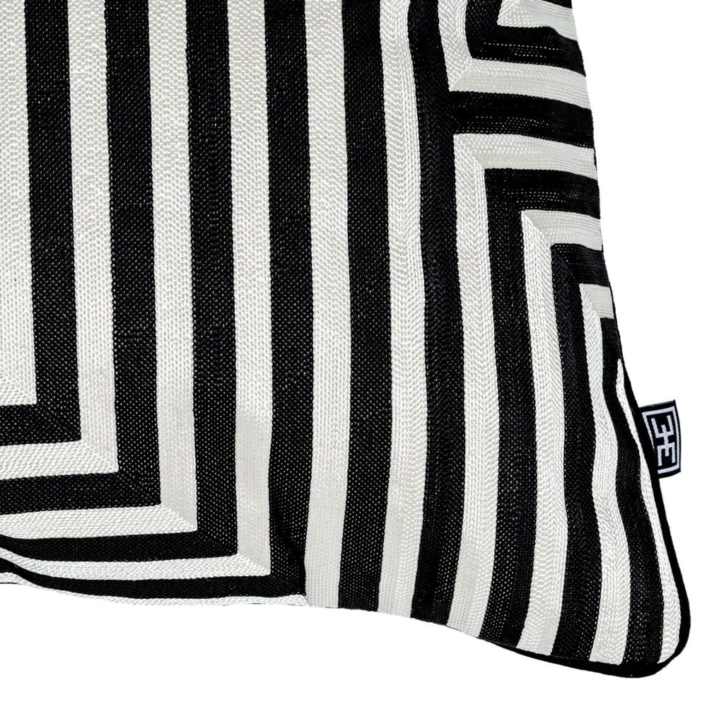 Eichholtz Spray 20" Square Throw Pillow in Black and White, , large
