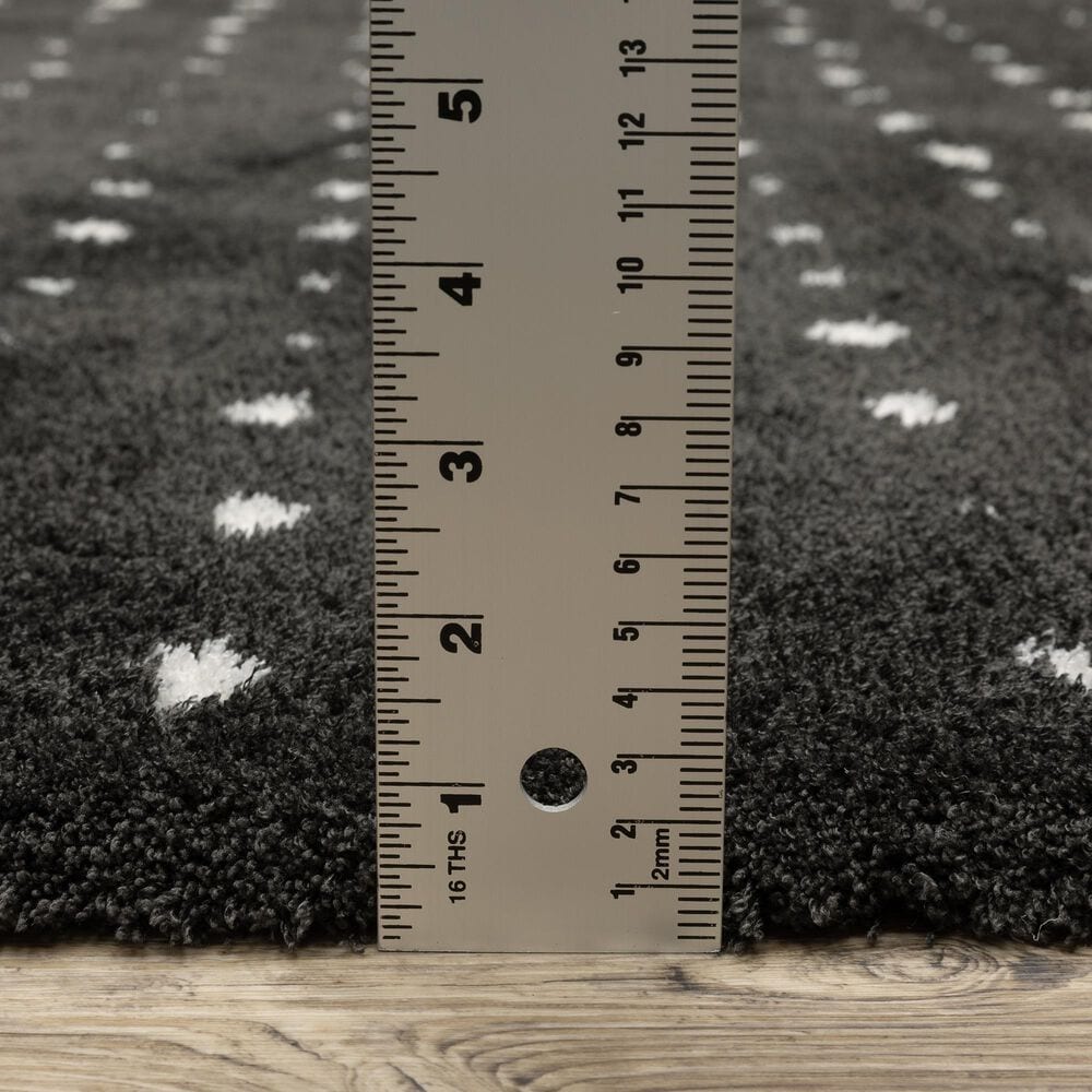Oriental Weavers Galileo GAL04 Black and Ivory 5&#39;3&quot; x 7&#39;6&quot; Area Rug, , large