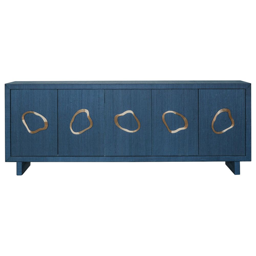 Hooker Furniture Commerce and Market Paige 90" 5-Door Credenza in Blue, , large