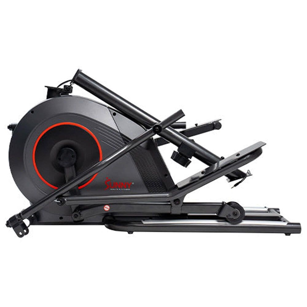 Sunny Health &amp; Fitness Ultra Silent Smart Elliptical Exerciser in Black and Dark Gray, , large