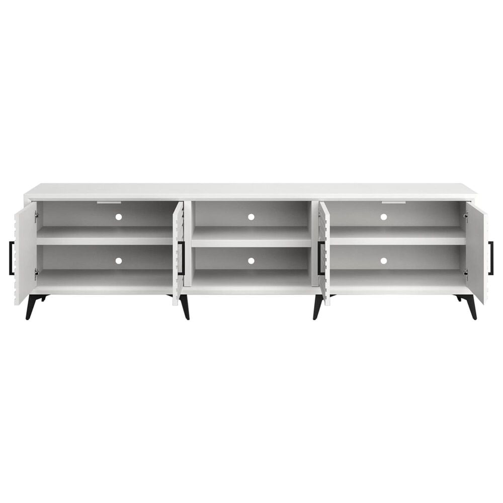 Legends Home Malibu 95" TV Console in White, , large