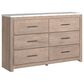 Ashley Senniberg 3-Piece Full Panel Bed Set in Light Brown and White, , large