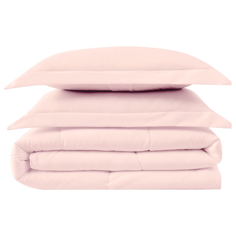 Pem America Truly Calm Antimicrobial 3-Piece Full/Queen Comforter Set in Blush, , large