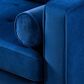 Tov Furniture Como Left Facing Sectional with Chaise in Navy Velvet, , large