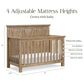 DaVinci Emory Farmhouse 4-in-1 Convertible Crib in Driftwood, , large