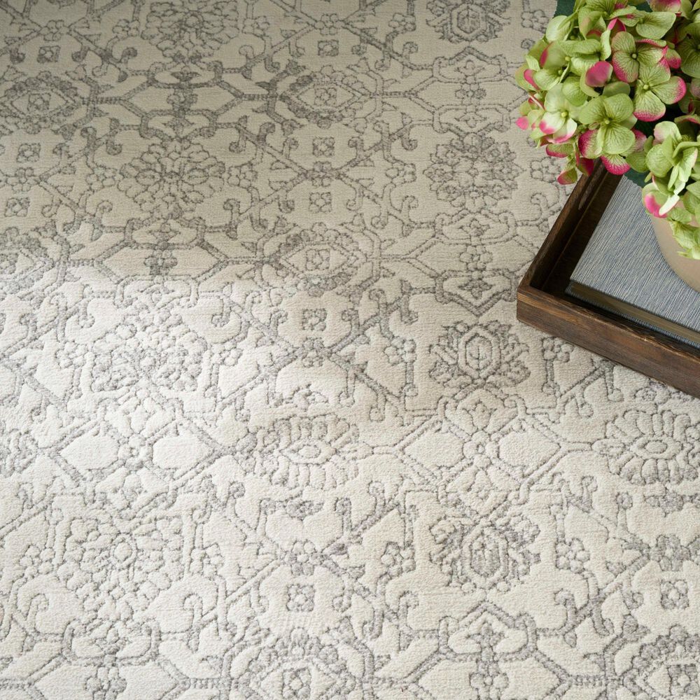 Nourison Grace GCE01 Grey 5'3" x 7'3" Area Rug, , large
