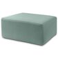 Jaxx Fairlie Boucle Fabric Ottoman in Green, , large