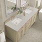 James Martin Vanities Lorelai 72" Double Vanity in Whitewashed Oak with 3 cm Eternal Jasmine Pearl Quartz Top, , large