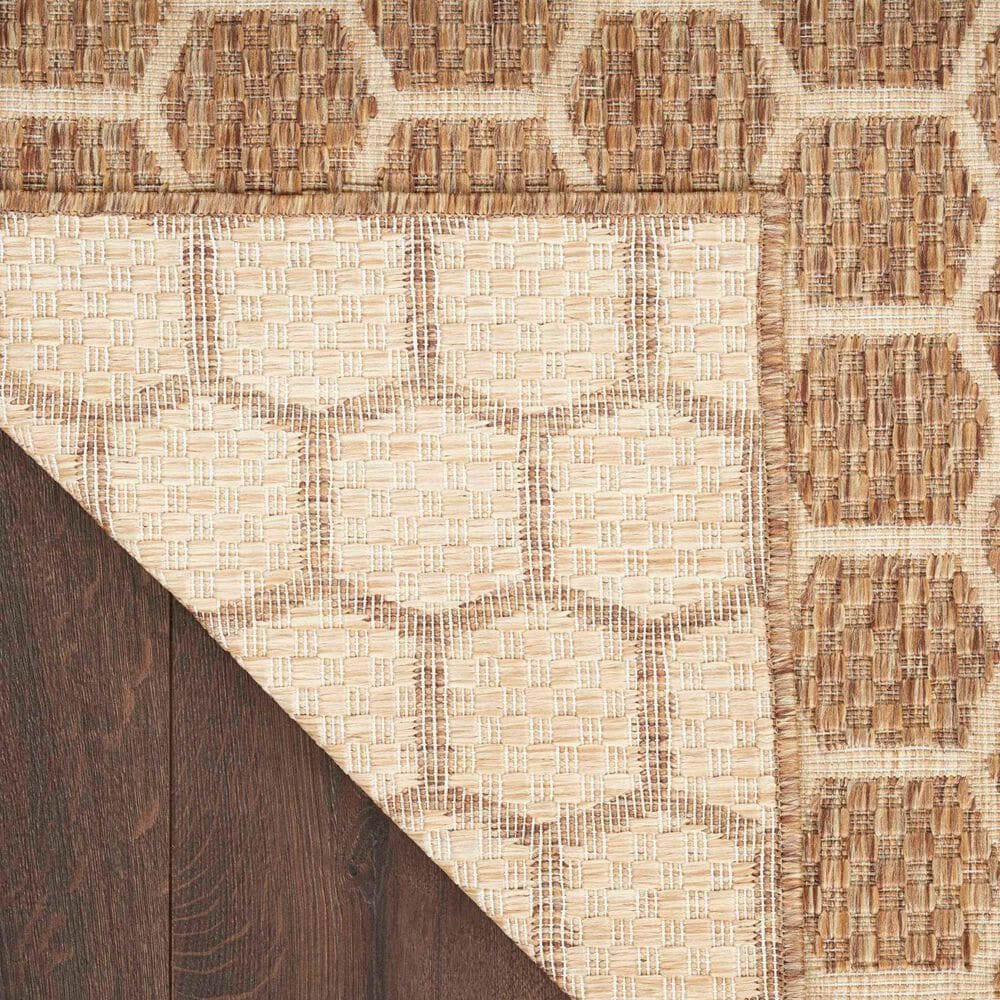 Nourison Twist Reversible 10&#39; x 14&#39; Natural Indoor/Outdoor Area Rug, , large