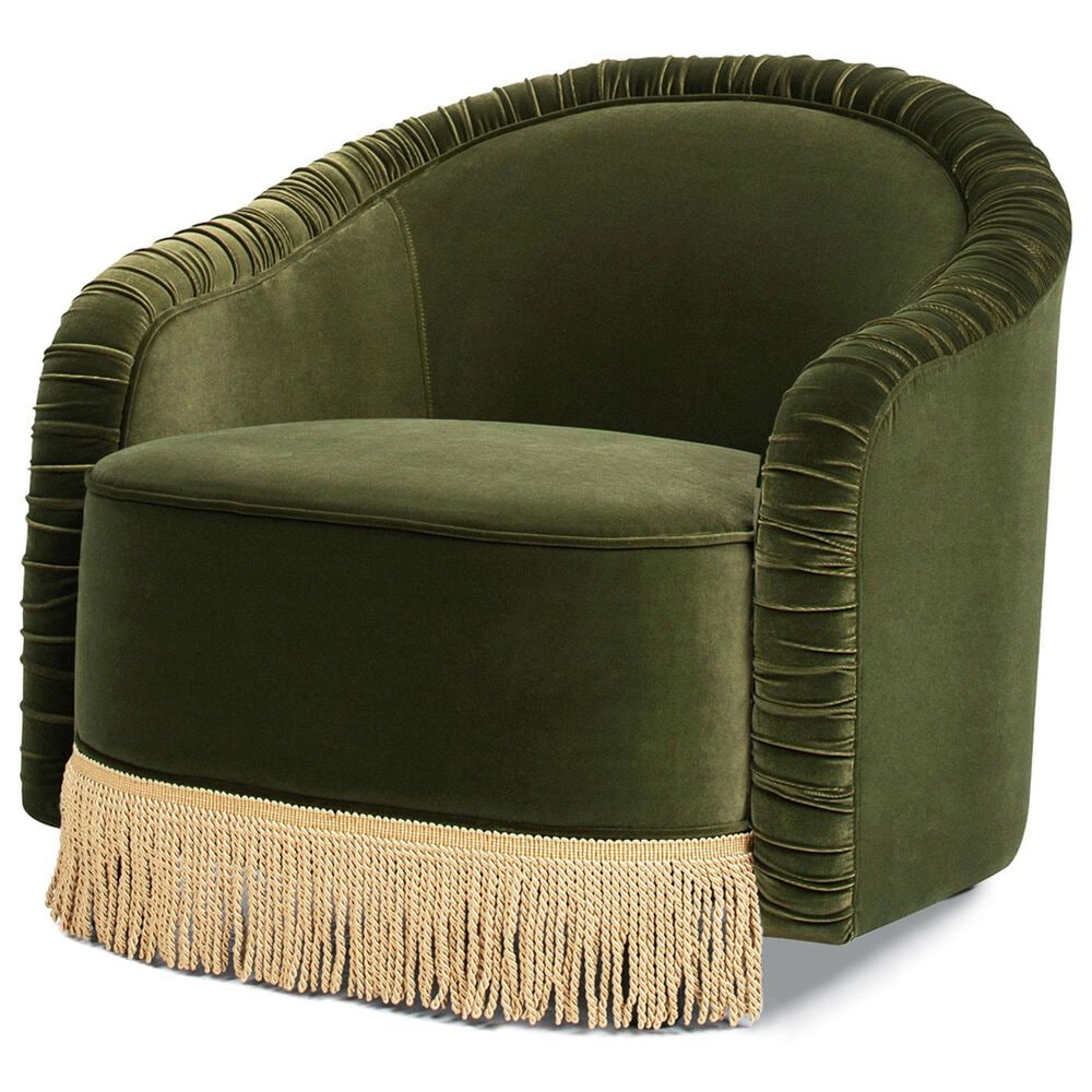Jennifer Taylor Home Serena Barrel Accent Chair in Olive Green, , large