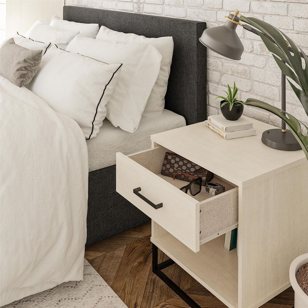 DHP Kelly 1 Drawer Nightstand in Bay Oak, , large