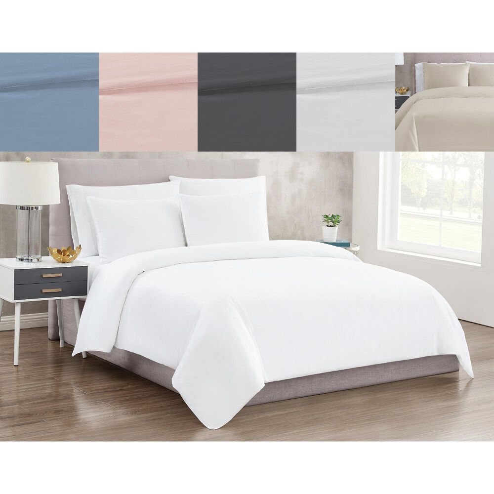 Pem America Christian Siriano New York 3-Piece King Duvet Set in White, , large
