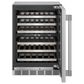 Thermador 24" Glass Door Wine Cooler with Professional Handle Right Hinge in Stainless Steel, , large