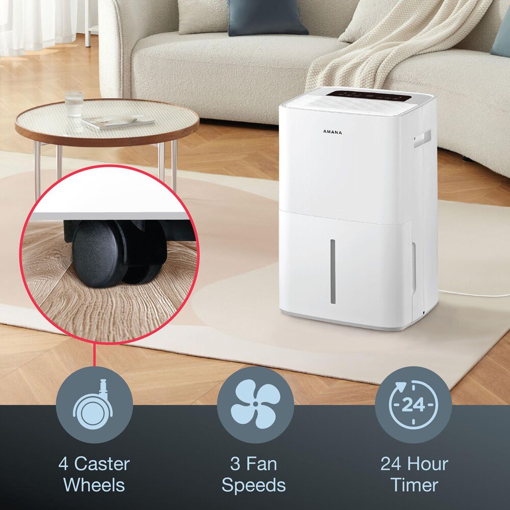 Amana 50-Pint Dehumidifier with Pump in White, , large