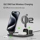 Belkin BoostCharge 3-in-1 Magnetic Foldable Wireless Charger in Black, , large