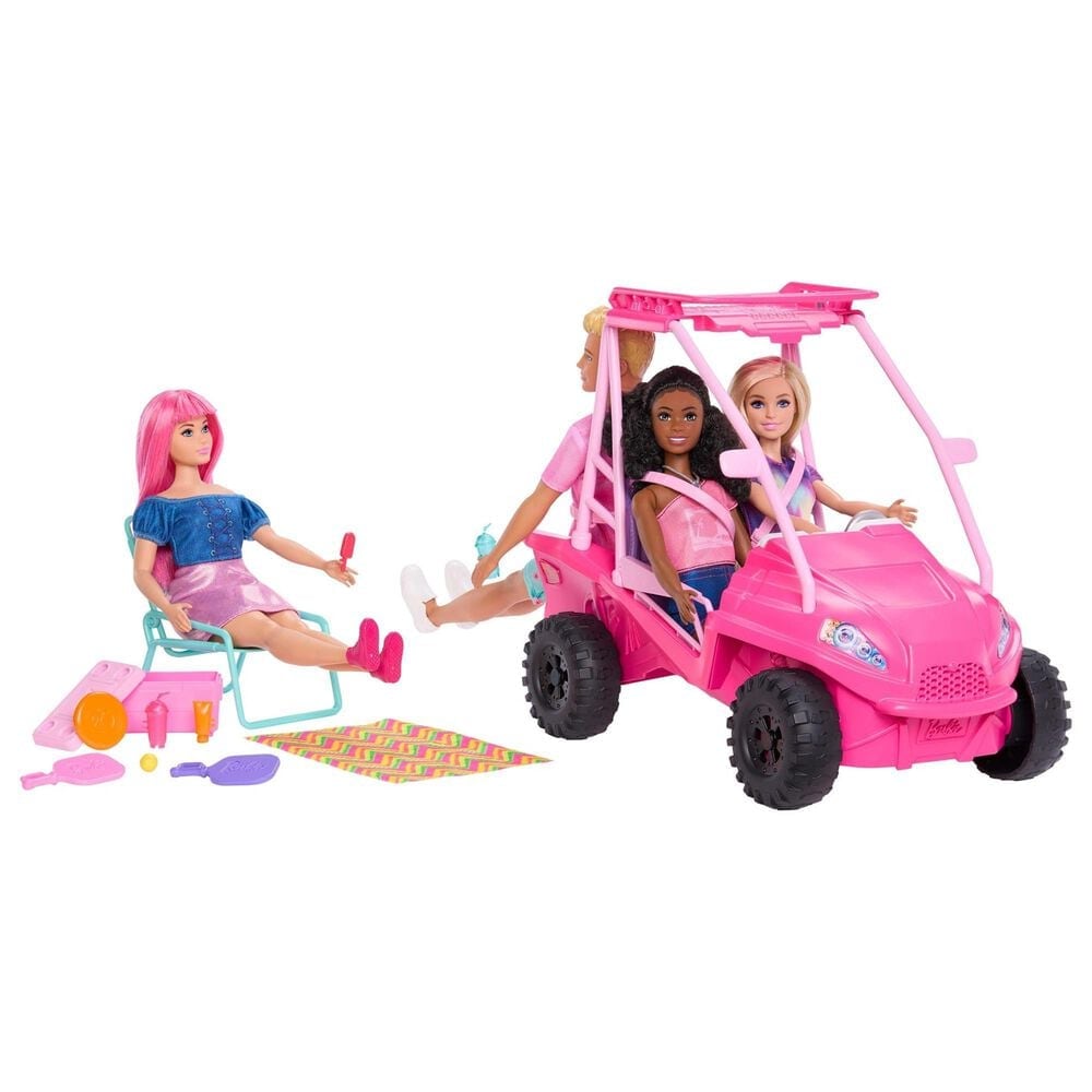 Barbie Mysteries Beach Detectives Ultimate Beach Buggy Vehicle Playset in Multicolor, , large