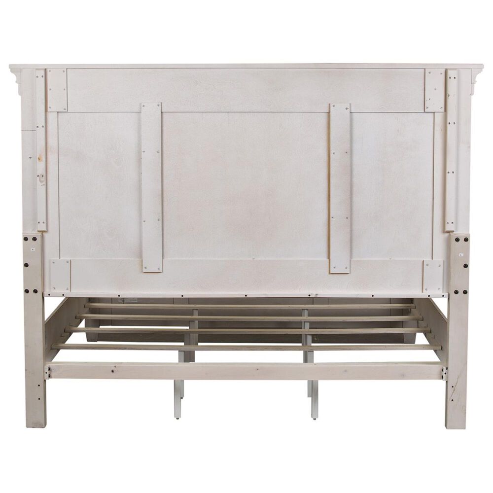 Belle Furnishings Heartland King Panel Bed in Antique White, , large