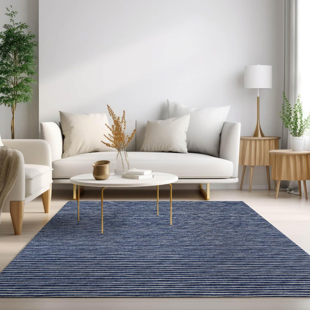 Dalyn Rug Company Laidley 5' x 7'6" Navy Indoor/Outdoor Area Rug, , large