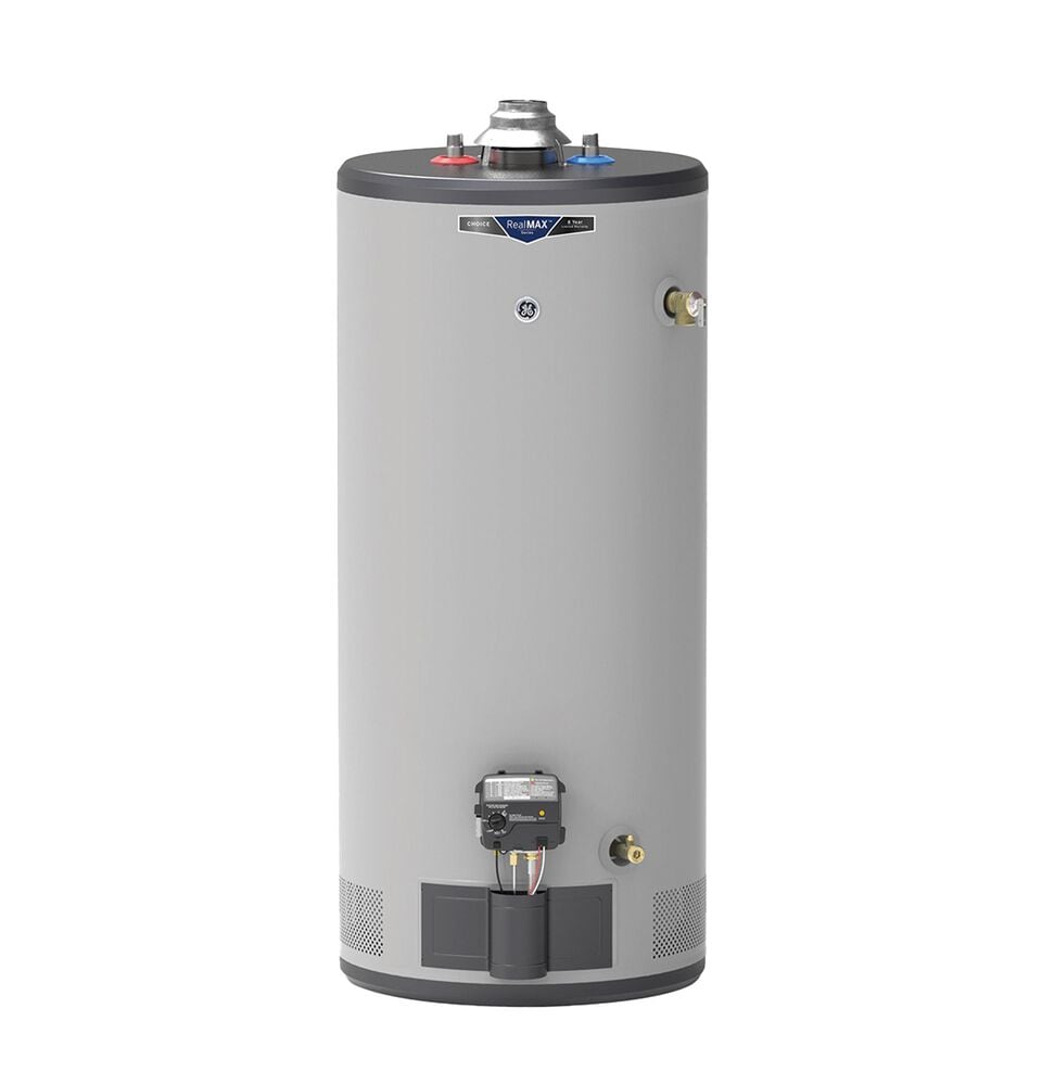 GE Appliances RealMAX Choice 40-Gallon Short Natural Gas Atmospheric Water Heater, , large