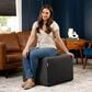 Jaxx Monroe Medium Ottoman in Ebony, , large