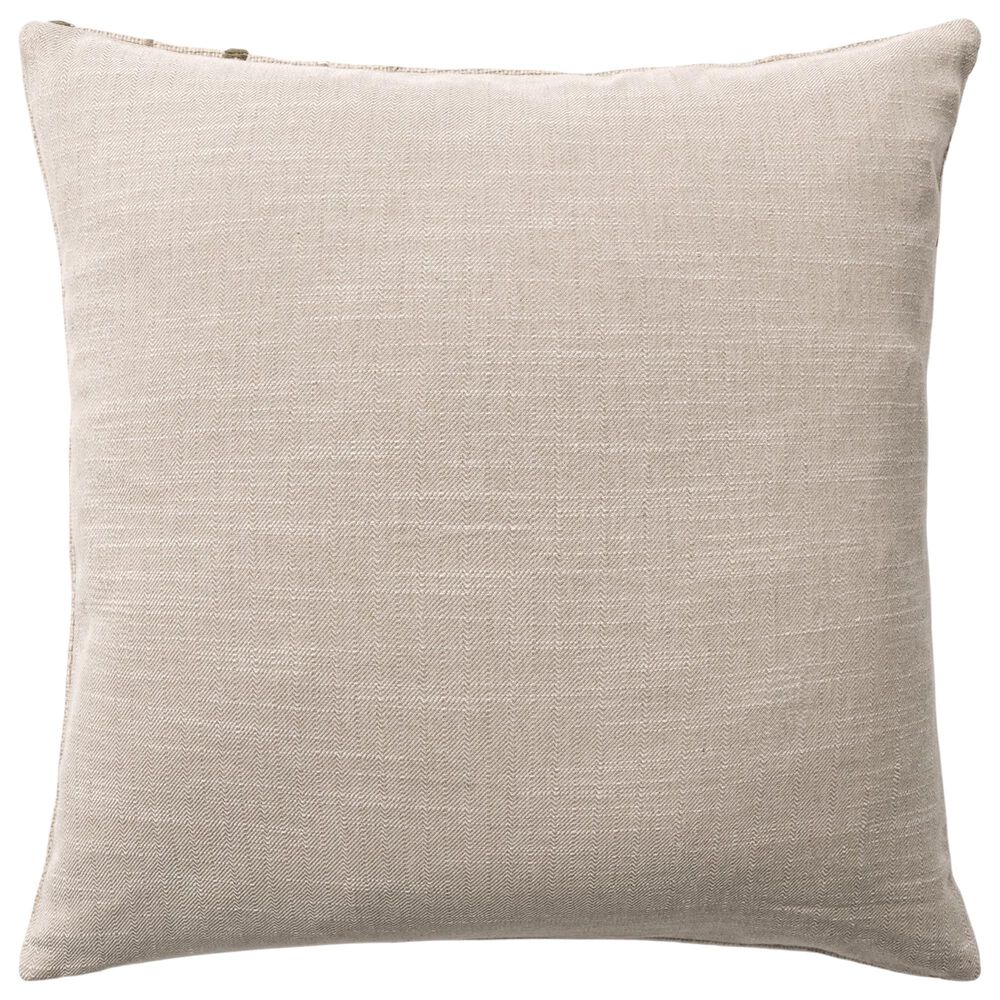 Classic Home TD Katia 20" x 20" Throw Pillow in Natural and Olive Green, , large