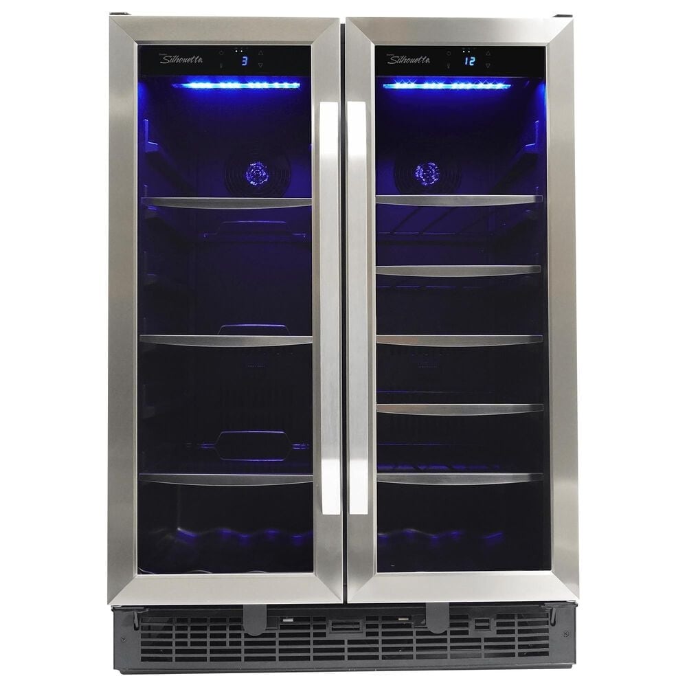 Danby Silhouette Emmental 5.1 Cu. Ft. French Door Built-In Beverage Center in Stainless Steel, , large