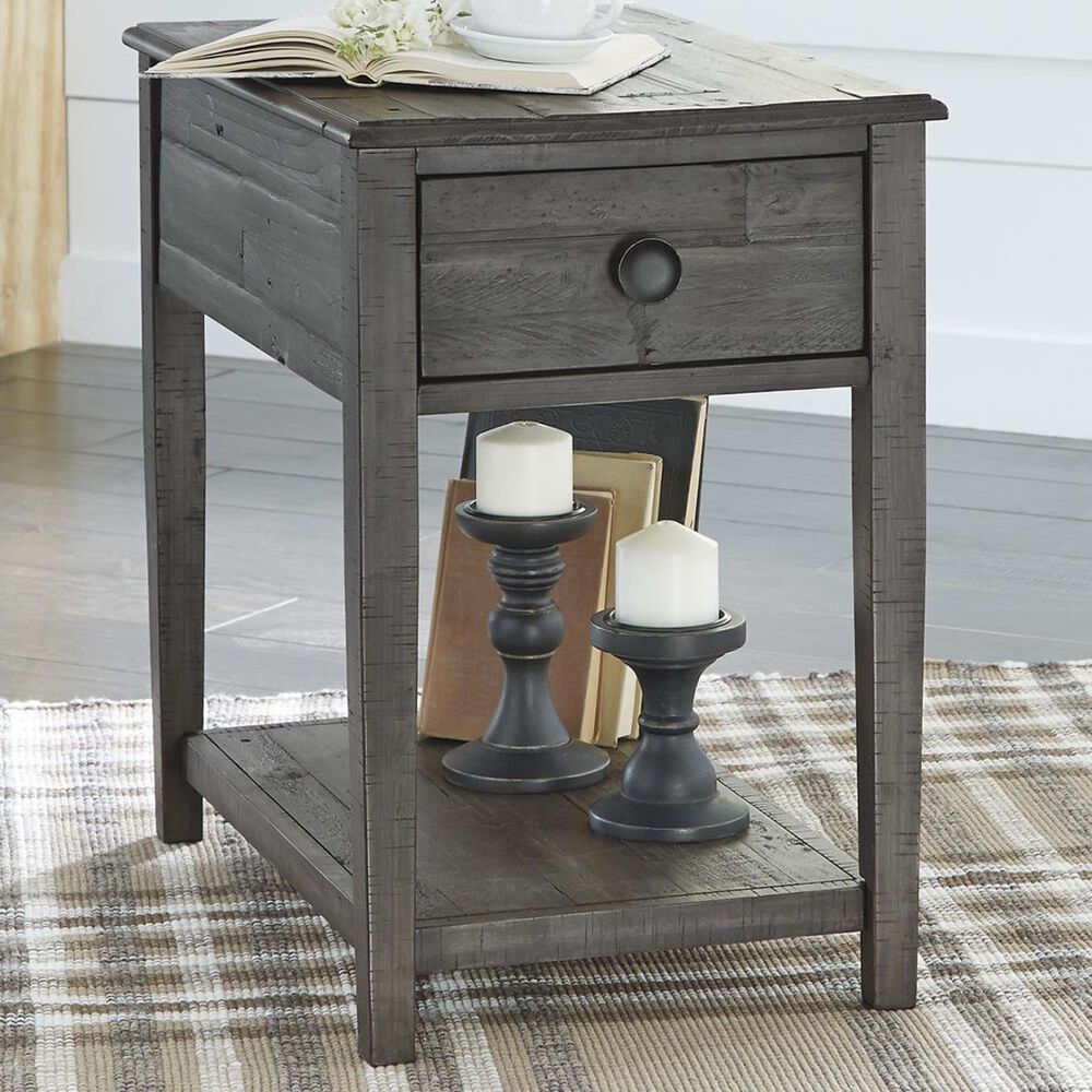 Signature Design by Ashley Borlofield Rectangular End Table in Dark Grey, , large