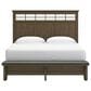 Ashley Queen Bed and Two Nightstands in Medium Brown, , large