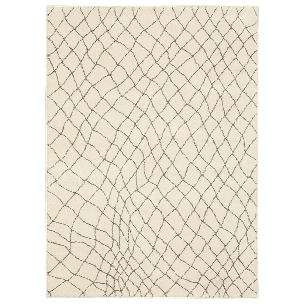 Oriental Weavers Carson Concord 738B 5"3" x 7"3" Ivory Area Rug, , large