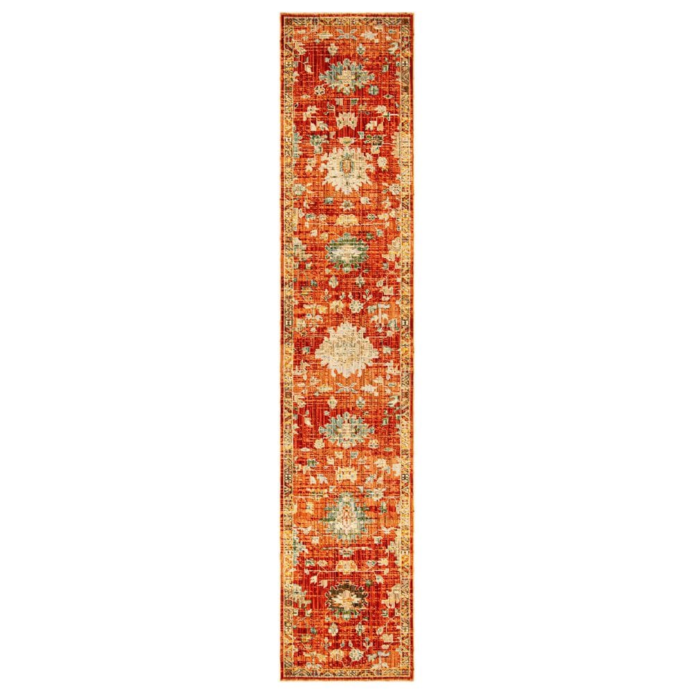 Nourison Antique Bloom Brick 2"4" x 12" Runner, , large