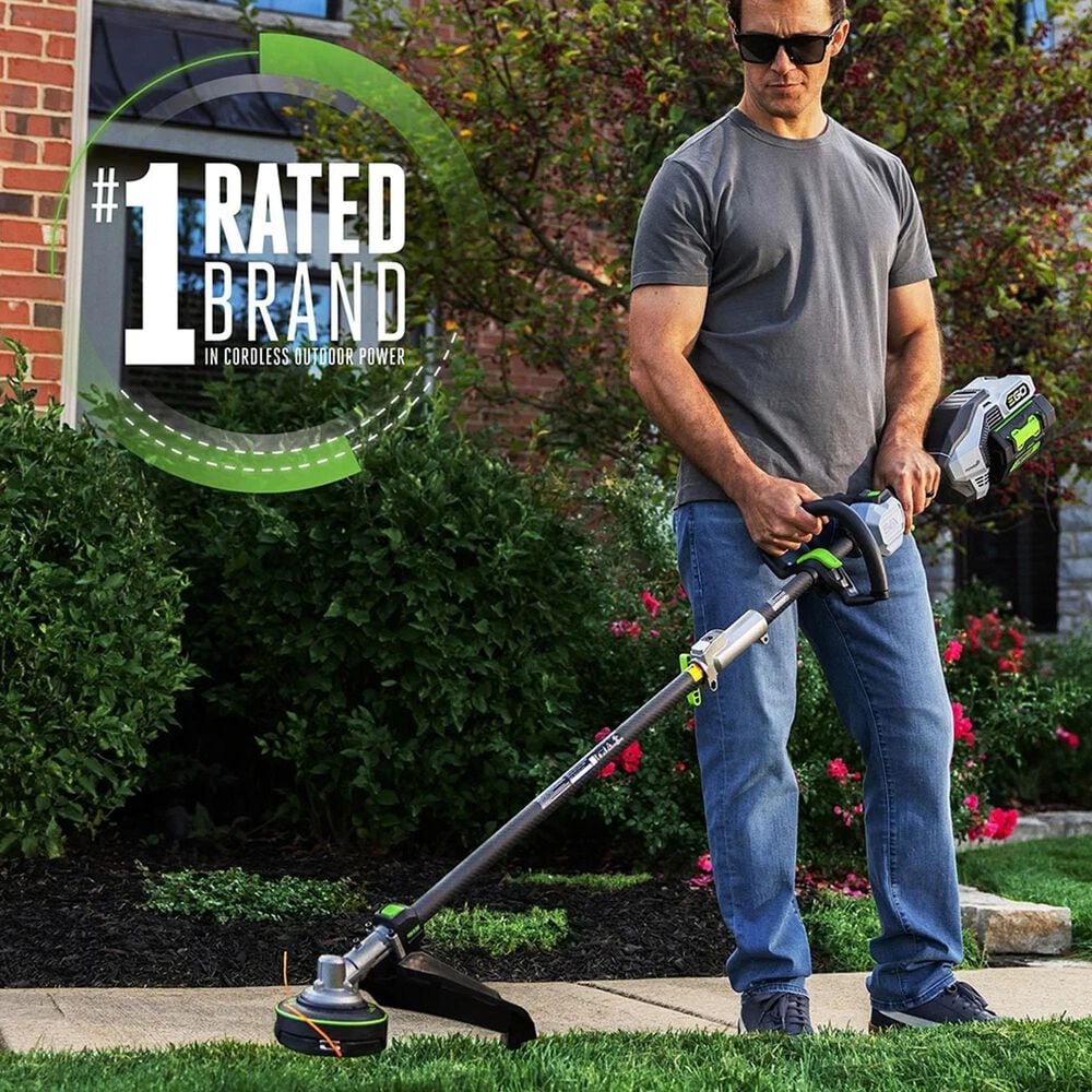 EGO EGO Power+ 17" LINE IQ Multi-Head String Trimmer with POWERLOAD and Carbon Fiber Shaft 5.0Ah Battery PLUS POWER+ CARBON FIBER 8"EDGER ATTACHMENT, , large