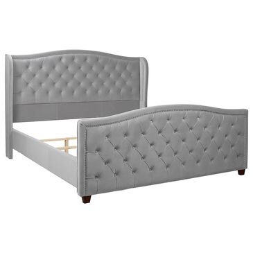 Jennifer Taylor Home Marcella King Upholstered Bed in Opal Grey, , large