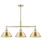 Golden Lighting Orwell 3-Light Linear Pendant in Brushed Champagne Bronze, , large