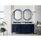 James Martin Vanities Brittany 72" Double Bathroom Vanity in Victory Blue with 3 cm Eternal Jasmine Pearl Quartz Top and Rectangle Sinks, , large