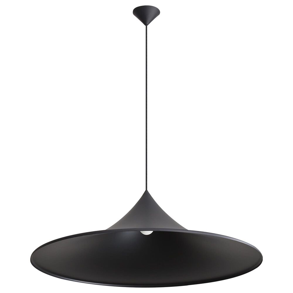Golden Lighting Vistara 35.375" 1-Light Pendant in Sand Black, , large