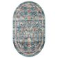 Rifle Paper Co. x Loloi Courtyard 2"3" x 3"9" Oval Eve Blue Area Rug, , large