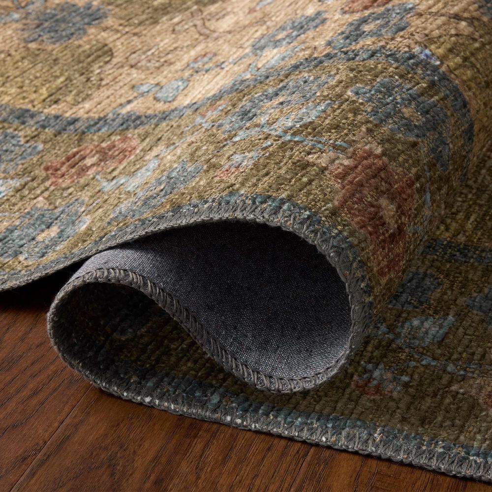 Rifle Paper Co. x Loloi Edinburgh Tan and Olive 10' x 14' Area Rug, , large