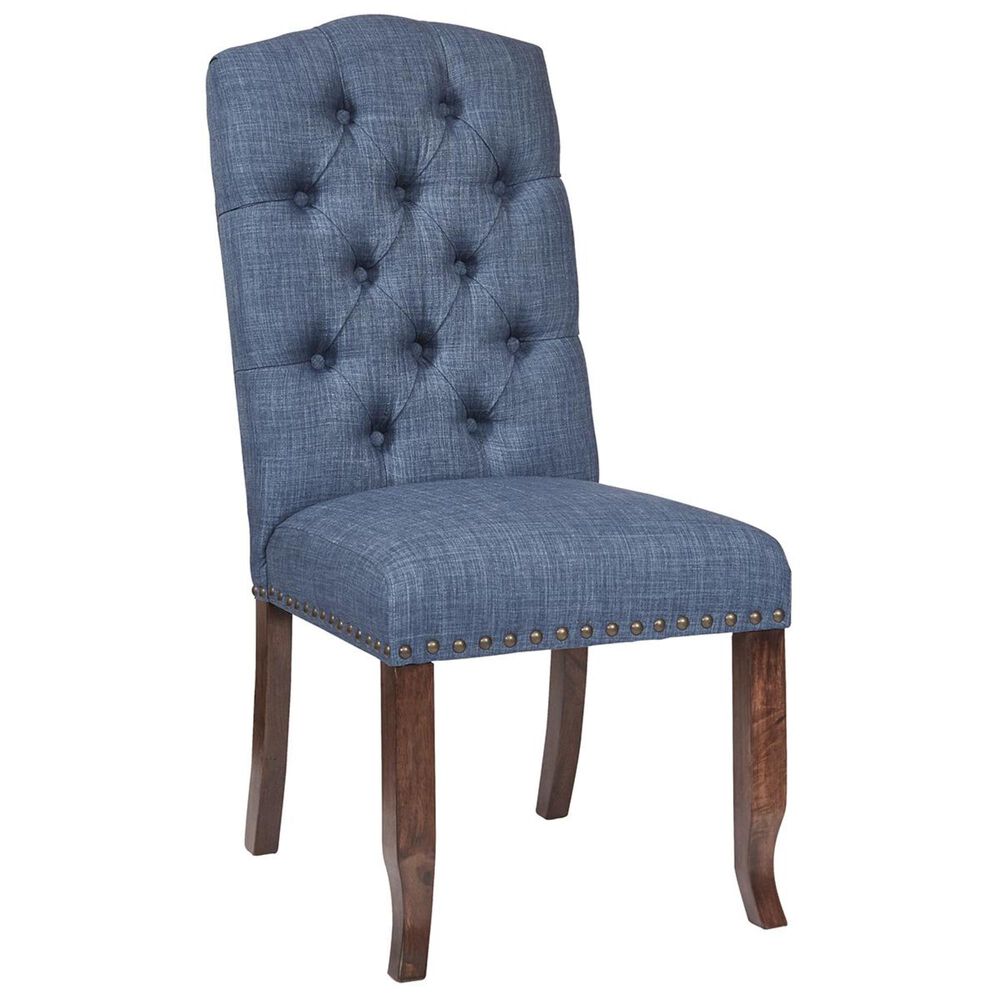 OSP Home Jessica Tufted Dining Chair in Navy, , large
