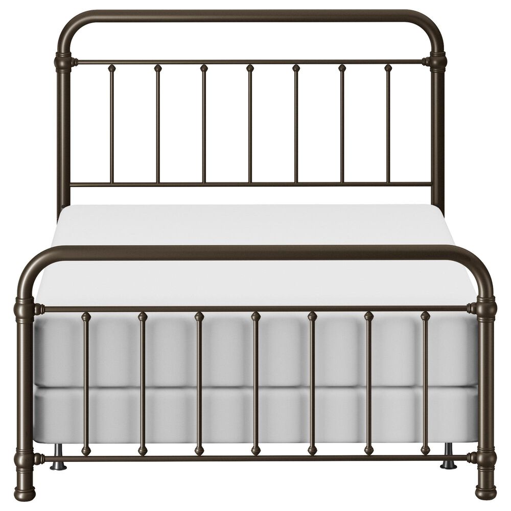 Richlands Furniture Kirkland Queen Slat Metal Bed in Dark Bronze, , large