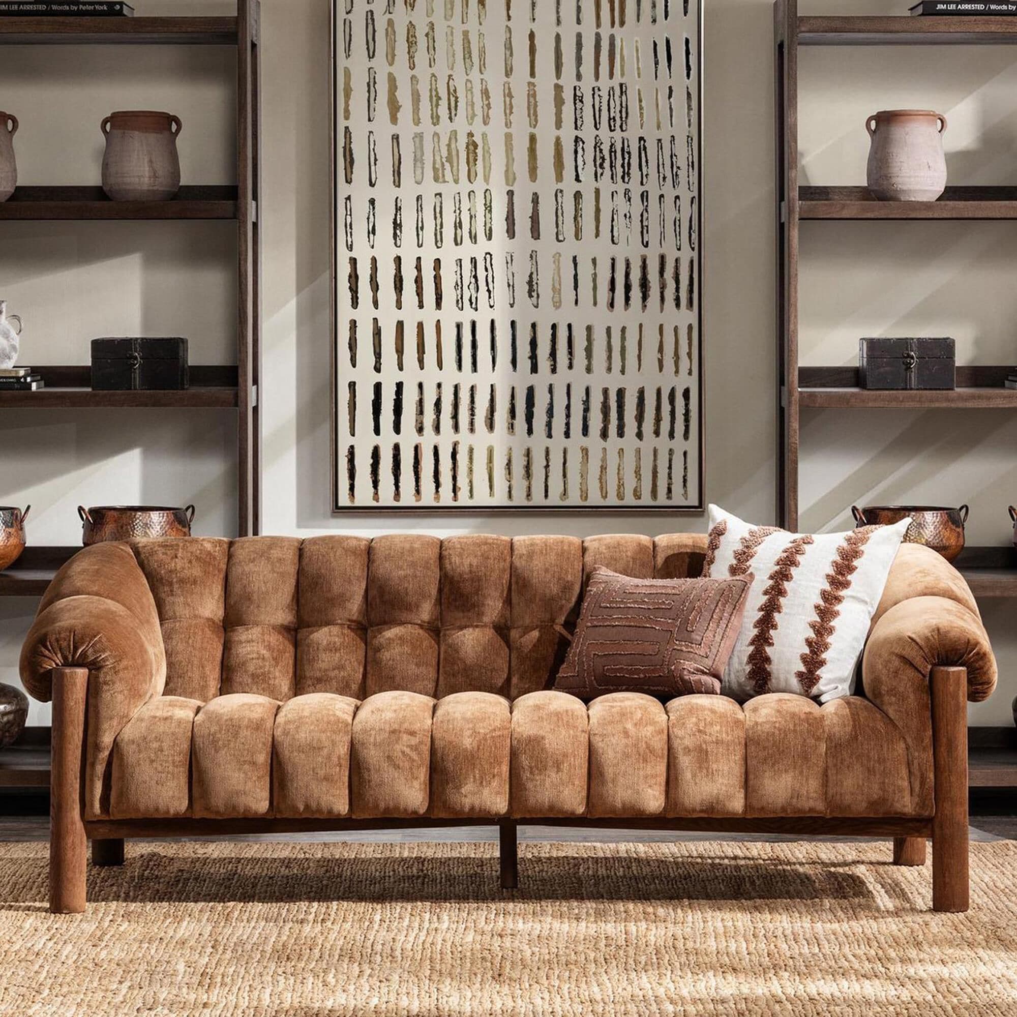 Classic Home Sansa Stationary Sofa in Bronze
