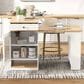 HOMLUX 60" Kitchen Island in White, , large