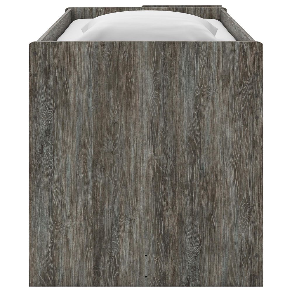 Ashley Frandern Twin Loft  Bed with Bookcase Storage in Gray, , large